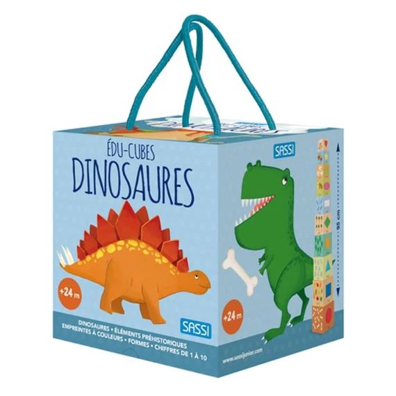 Cubes Éducatifs Et D&rsquo;apprentissage Les Dinosaures Multicolore