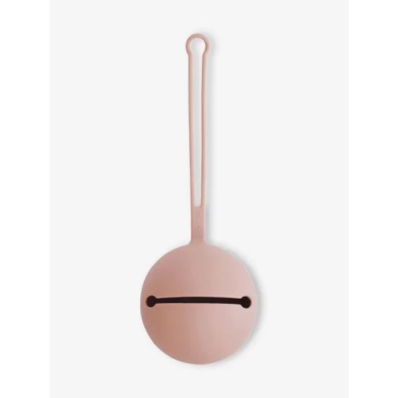 Etui protège-sucettes MUSHIE en silicone rose blush