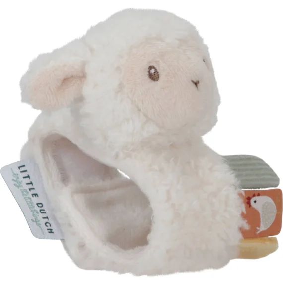 Bracelet Hochet Mouton Little Farm Beige