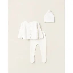 Ensemble De Maille 3 Pièces Blanc
