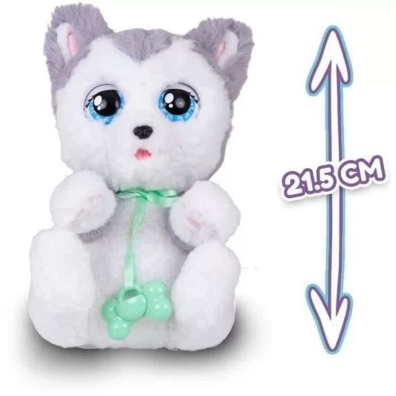 Peluche Baby Paws – mon bébé chien, Husky – IMC Toys rose