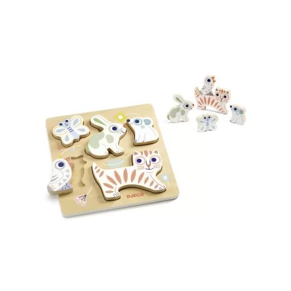 Puzzle à encastrement BabyAnimali (5 pièces)