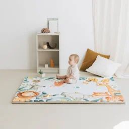Tapis De Motricité Enrollagateo Motifs Safari