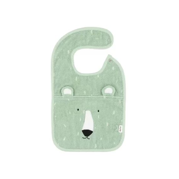 Bavoir à pression ours Mr. Polar Bear