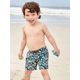 Short de bain imprimé bébé garçon capsule famille bain jungle vert