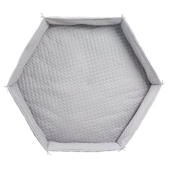 Tapis De Parc Bébé Hexagonal Roba Style – Rembourrage Latéral Sécurisé Gris Argenté