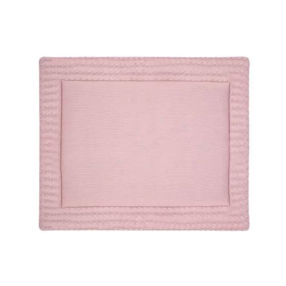 Tapis de parc rose 100% coton rose