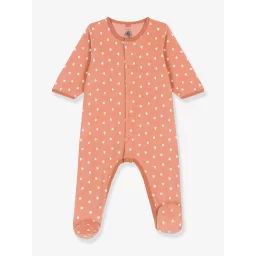 Pyjama bébé imprimé en velours PETIT BATEAU marron imprimé