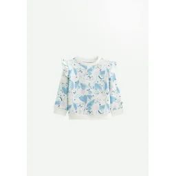Sweat-shirt Bébé En Molleton Polarmoon Ecru