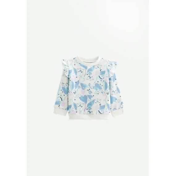 Sweat-shirt Bébé En Molleton Polarmoon Ecru