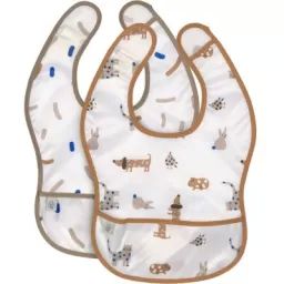 Lot de 2 bavoirs à poche Little Mateys