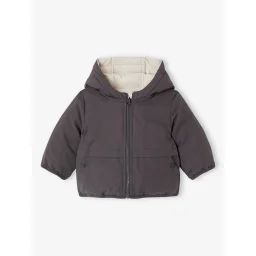 Parka réversible bébé anthracite