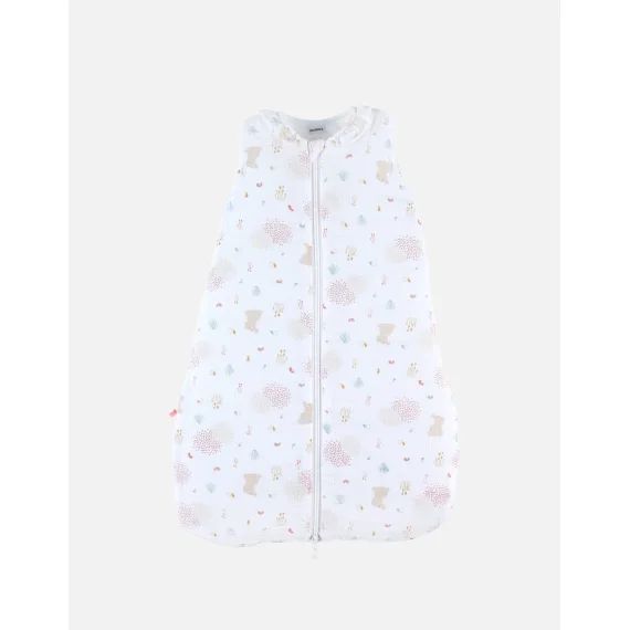 Gigoteuse En Mousseline De Coton Bio Ouatinée Blanc
