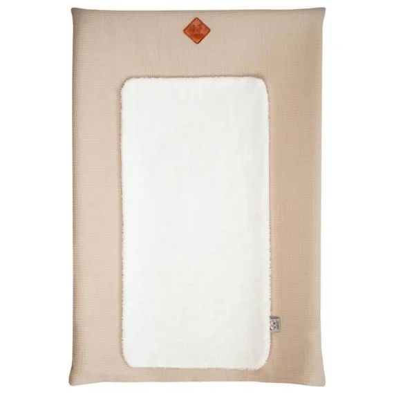 Housse De Matelas À Langer + Tapis De Change Nid D&rsquo;abeille Beige Beige