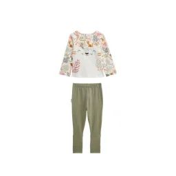 Pyjama Bébé 2 Pièces À Pieds Retroussables Dumbea Vert