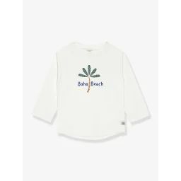Tee-shirt anti-UV bébé LÄSSIG manches longues blanc imprimé