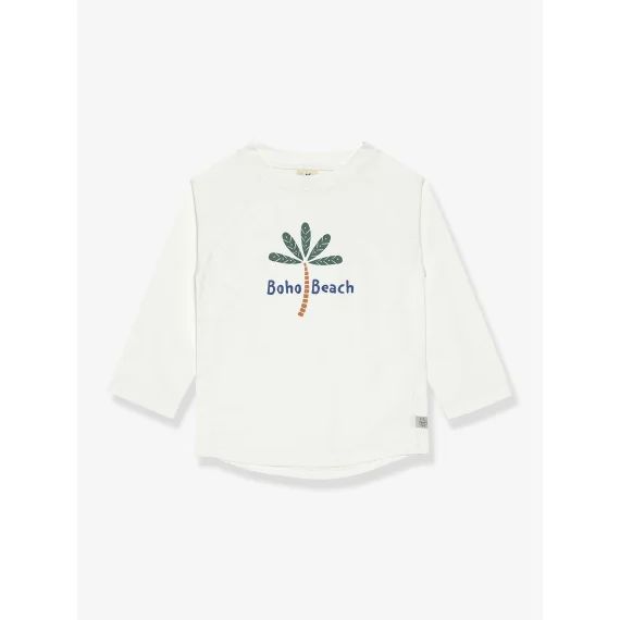 Tee-shirt anti-UV bébé LÄSSIG manches longues blanc imprimé