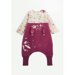 Turbulette D&rsquo;hiver En Velours Avec Pieds Retroussables Et Manches Amovibles Mila Rose