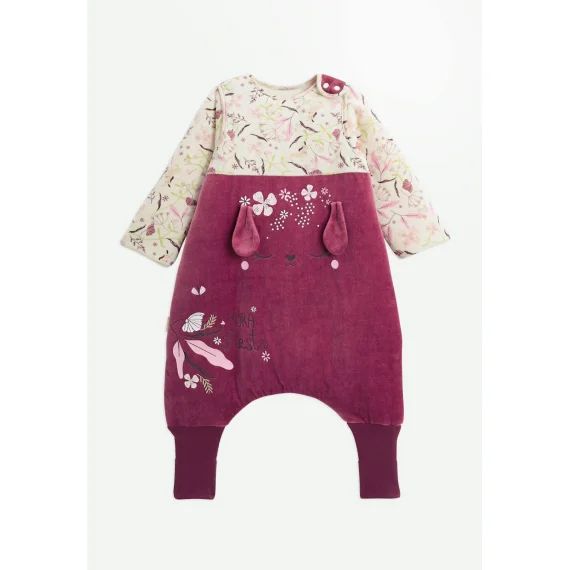 Turbulette D&rsquo;hiver En Velours Avec Pieds Retroussables Et Manches Amovibles Mila Rose