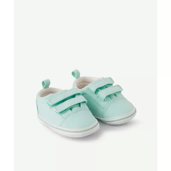 Chausson menthe style baskets à scratchs bébé fille –  – Soldes