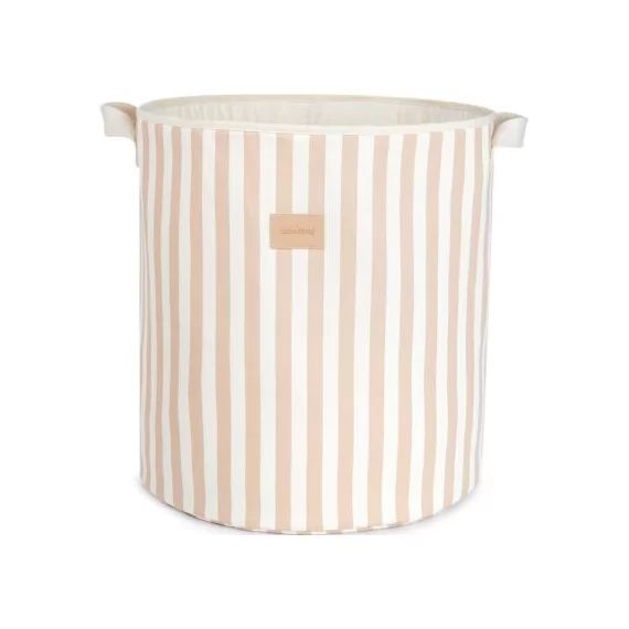 Panier à jouets Django Taupe stripes (22 x 23 cm)