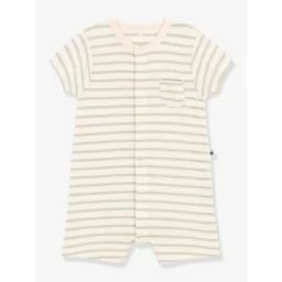 Combinaison bébé PETIT BATEAU rayé vert