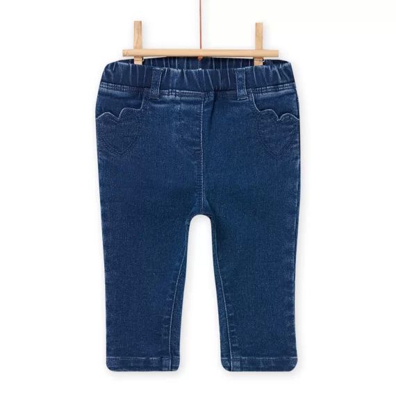 Pantalon En Denim Bleu Bébé Fille