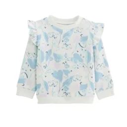 Sweat-shirt Bébé En Molleton Polarmoon Blanc