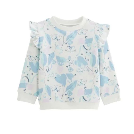 Sweat-shirt Bébé En Molleton Polarmoon Blanc
