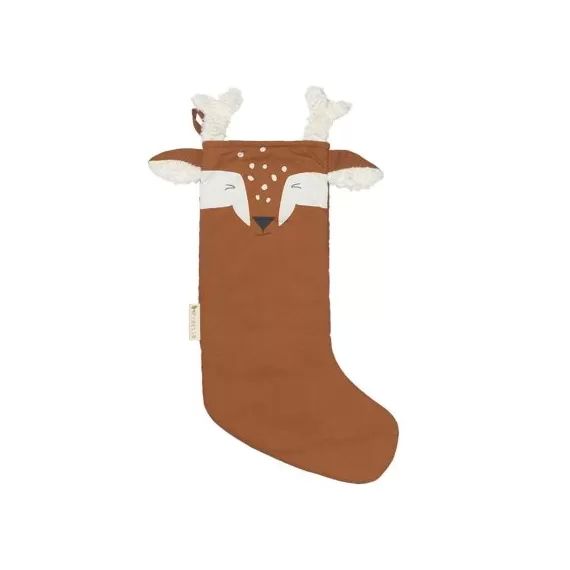 Chaussette de Noël Cerf cannelle