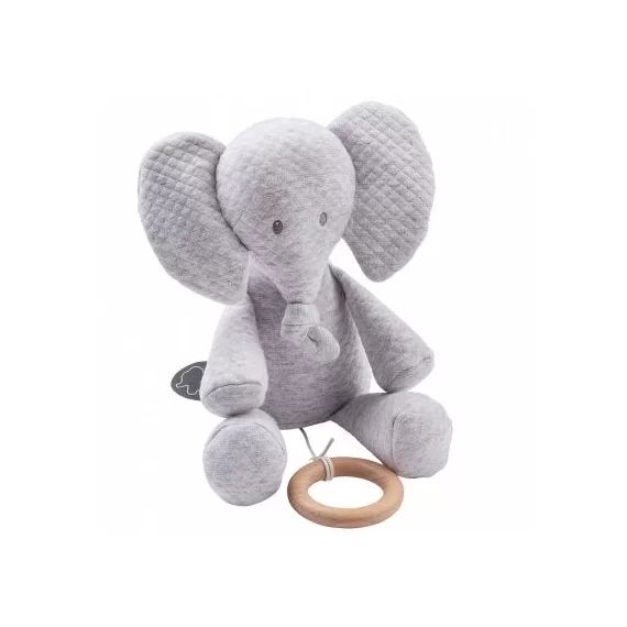 Peluche musicale Tembo l&rsquo;éléphant (32 cm)