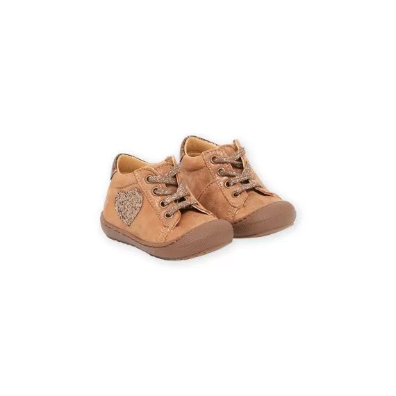 Botillons En Cuir Lisse – Marron