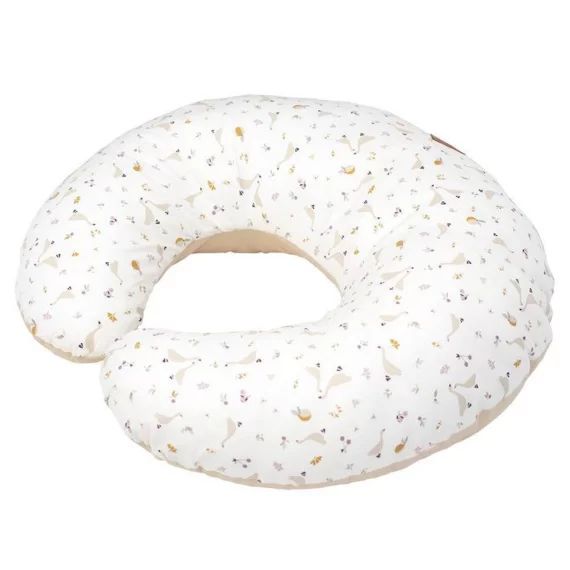 Petit Coussin D&rsquo;allaitement Ergonomique + Housse – Sidonia Blanc