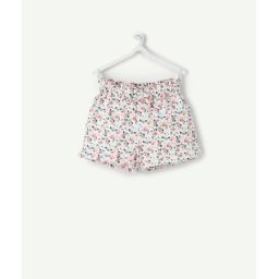 Short bébé fille en coton bio imprimé avec coeurs –  – Soldes