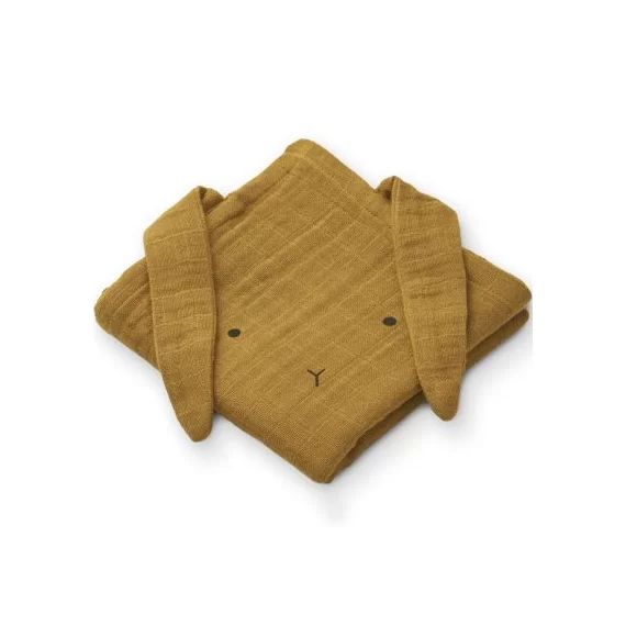 Lot de 2 langes Hannah Rabbit Golden caramel (65 x 65 cm)