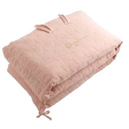 Tour De Lit Bébé En Coton Rose