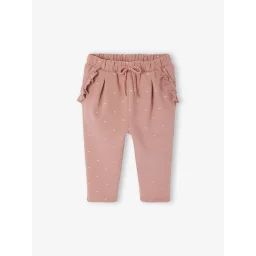Pantalon molleton bébé fille vieux rose