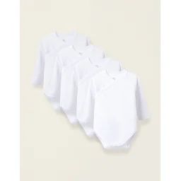 Pack 4 Bodies En Coton Cardé Blanc