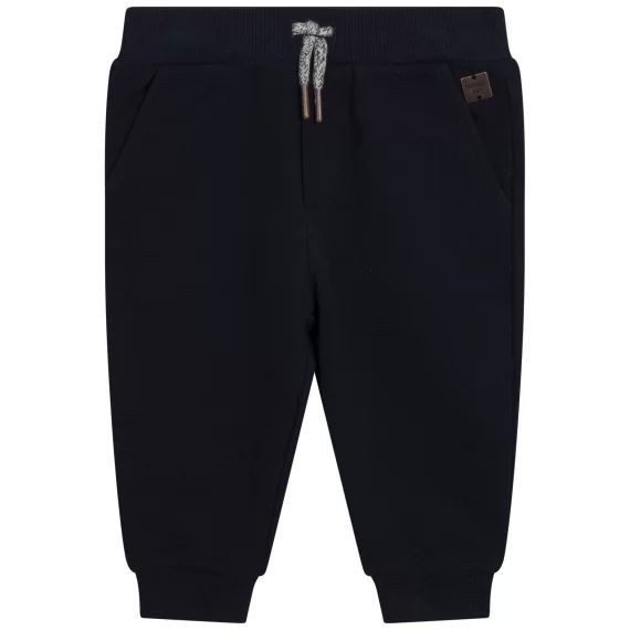 Pantalon molletonné en coton Garçon Bleu