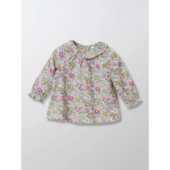 Blouse En Tissu Liberty Clare Rich Liberty Clare Rich Ecru