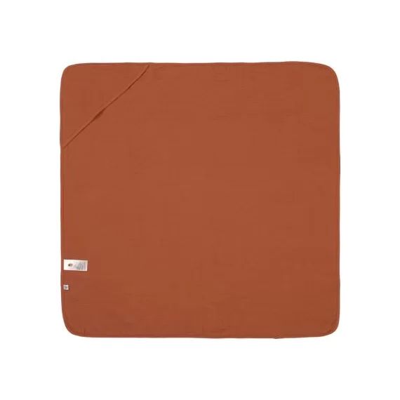 Cape de bain en mousseline de coton Cozy Home Rouille (90 x 90 cm)