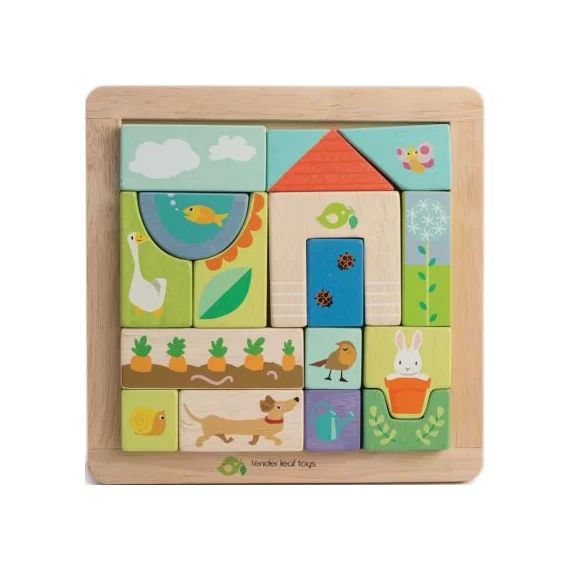 Puzzle en bois jardin