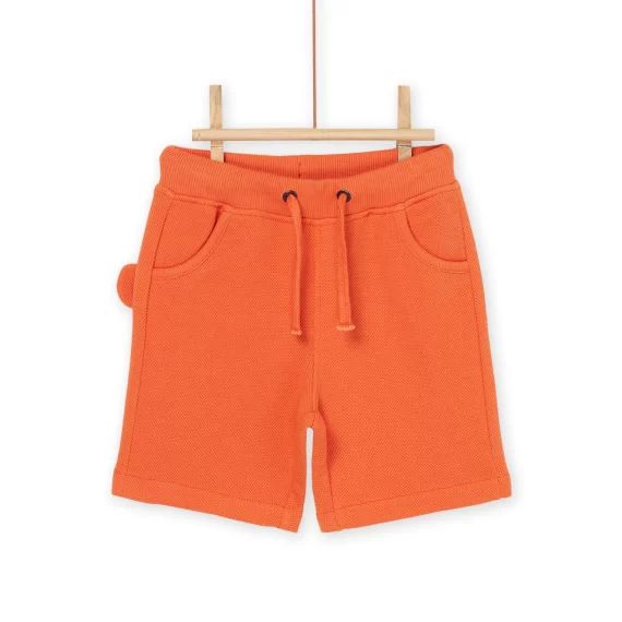 Bermuda Orange Foncé À Poche Singe