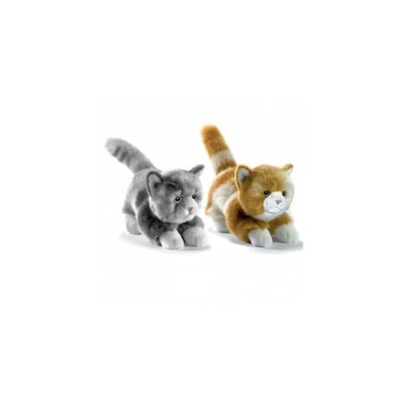 Peluche chaton joueur gris 20 cm gris