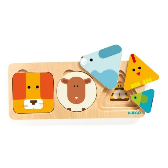 Animabasic – Puzzle En Bois Multicolore