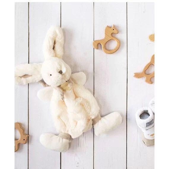 Doudou Lapin Bonbon Taupe 26cm