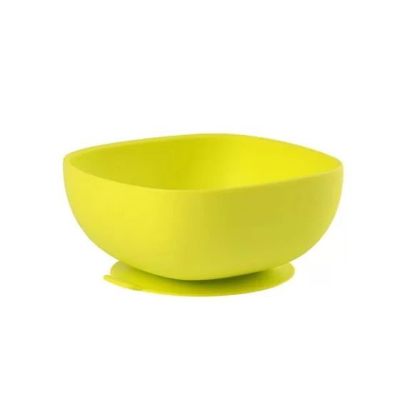 Bol en silicone à ventouse vert