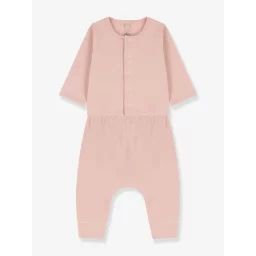 Ensemble 2 pièces en tubique bio PETIT BATEAU rose