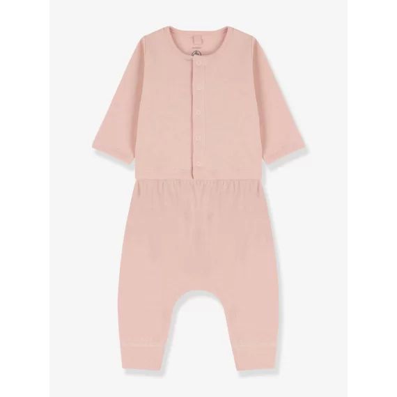 Ensemble 2 pièces en tubique bio PETIT BATEAU rose