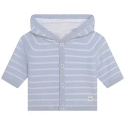 Veste à capuche en coton Garçon Bleu